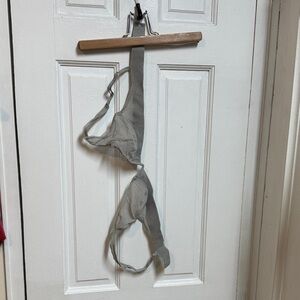 La Perla 32a Gray Sheer Bra. Made in Italy